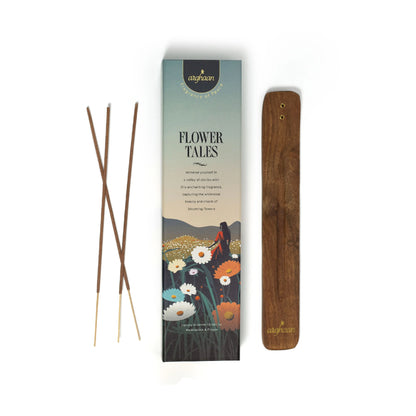 Flower Tales Luxury Incense Sticks – 100% Charcoal-Free | 51 Eco-Friendly Sticks for Pooja, Meditation, Prayer & Floral Tranquility | Low Smoke Natural Incense for Home & Relaxation