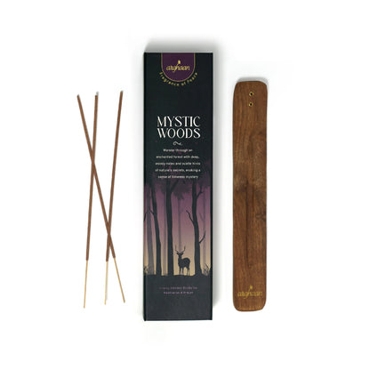 Mystic Woods Luxury Incense Sticks – 100% Charcoal-Free | 51 Eco-Friendly Sticks for Pooja, Meditation, Prayer & Earthy Tranquility | Low Smoke Natural Incense for Home & Spiritual Spaces