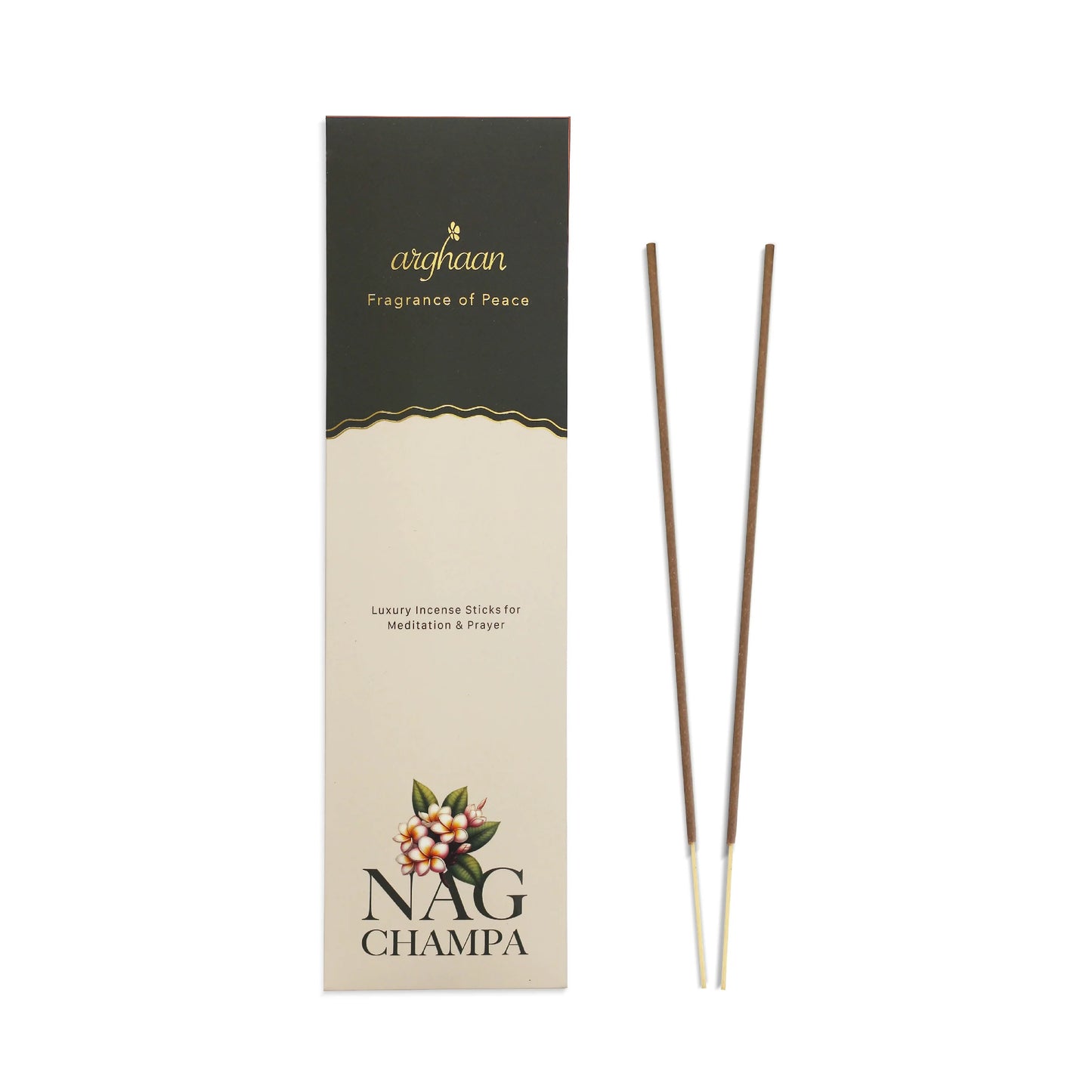 Nag Champa Premium Incense Sticks – 100% Charcoal-Free | 27 Eco-Friendly Sticks for Pooja, Meditation, Prayer & Spiritual Calm | Low Smoke Natural Nagchampa Incense for Home & Sacred Spaces