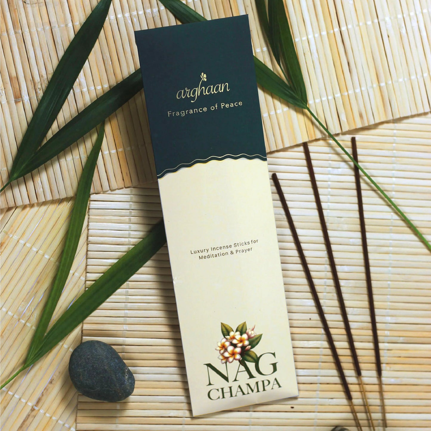 Nag Champa Premium Incense Sticks – 100% Charcoal-Free | 27 Eco-Friendly Sticks for Pooja, Meditation, Prayer & Spiritual Calm | Low Smoke Natural Nagchampa Incense for Home & Sacred Spaces