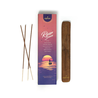 River Breeze Luxury Incense Sticks – 100% Charcoal-Free | 51 Eco-Friendly Sticks for Pooja, Meditation, Relaxation & Nature-Inspired Calm | Low Smoke Natural Incense for Home & Spiritual Use