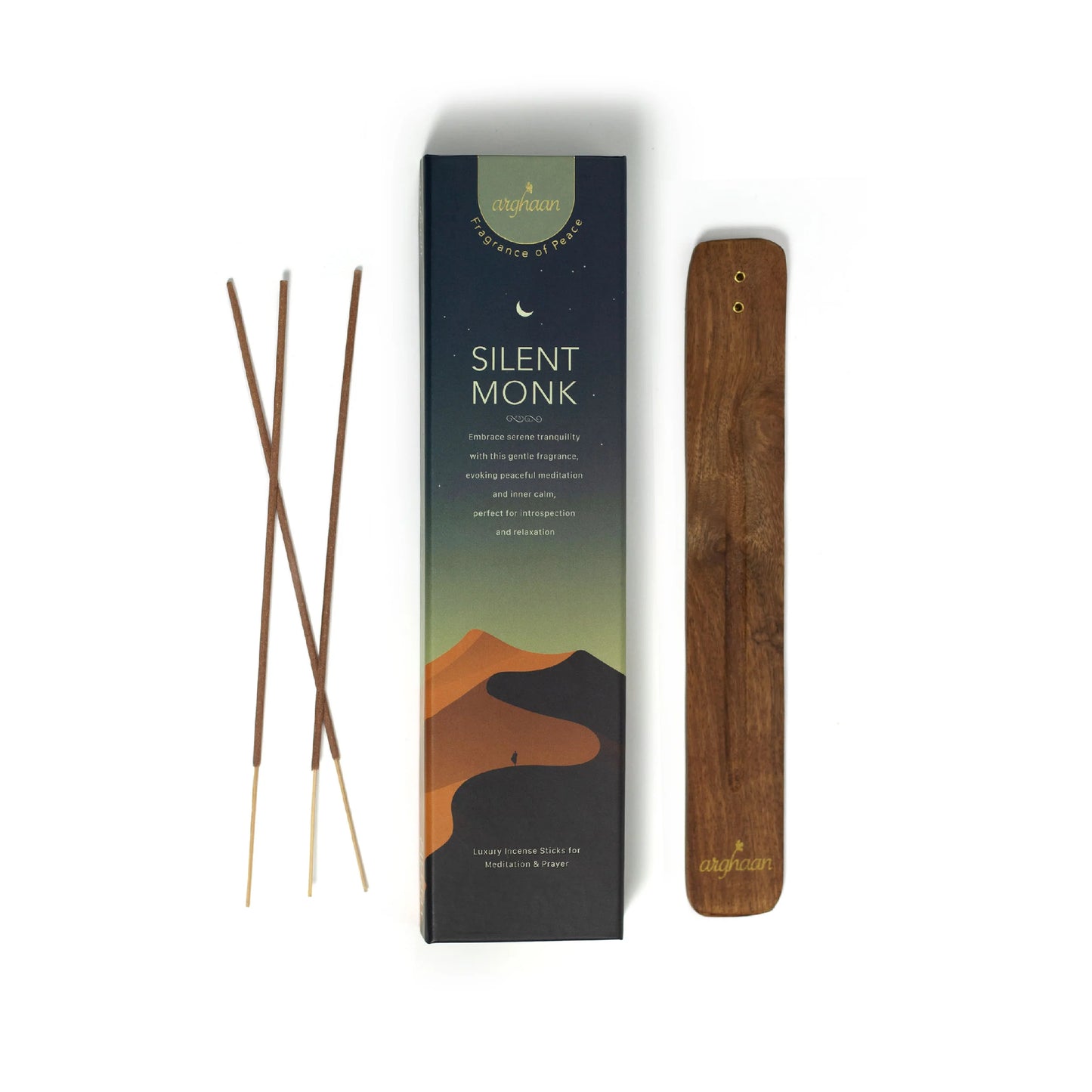 Silent Monk Luxury Incense Sticks – 100% Charcoal-Free | 51 Eco-Friendly Sticks for Pooja, Meditation, Prayer & Inner Peace | Low Smoke Natural Incense for Home & Spiritual Spaces