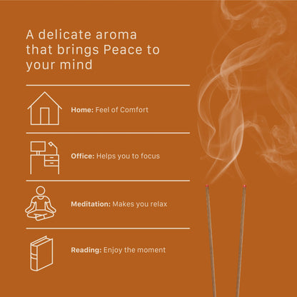 Wild Kasturi Premium Incense Sticks – 100% Charcoal-Free | 27 Eco-Friendly Sticks for Pooja, Meditation, Prayer & Earthy Tranquility | Low Smoke Natural Kasturi Incense for Home & Spiritual Calm